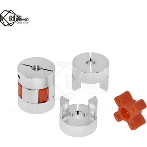 1PCS 3D Printer Coupling XB Coupler Aluminium Plum Flexible Shaft D25 L30 Motor Connector Flexible Coupler 5/6/6.35/8/10mm