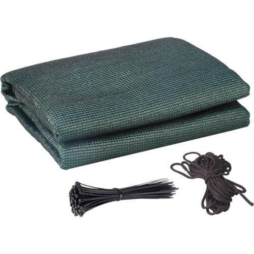 Awning Sun Shelter Shade Cover Dark Green Mesh Balcony Privacy Shading Rate 95% Fence For Outdoor Sunscreen Net