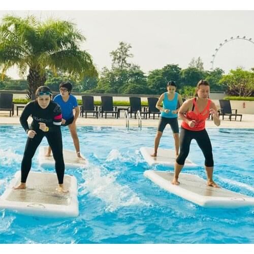 Fast Delivery Inflatable Water Yoga Mat Aqua Sport Air Track For Swimming Pool