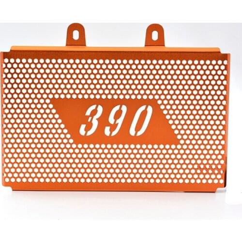 Motorcycle Radiator Grill Protector Cover Guard Orange For KTM 390 Duke 2017 - 2018