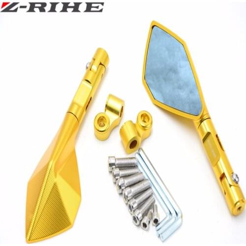 Motor Rearview Mirror Scooter Parts Universal motorcycle Scooter Rearview Mirrors for honda CB400 CBR600RR CBR1000RR Gold Wing
