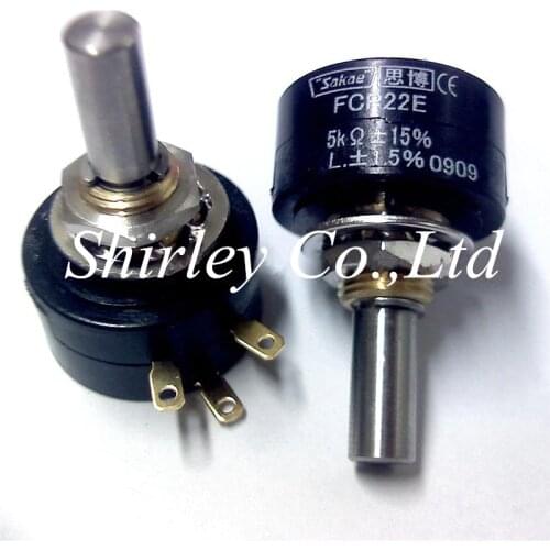 1PCS 100% new FCP22E 1K 2K 5K 10K Ohm SAKAE Bushing mount Potentiometer 1Turn FCP22E Japan