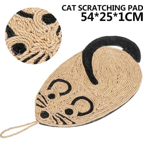 1pc Cat Scratching Mats Boards Pad Pet Kitten Board Sisal Scratcher Cat Scratch Toy Scratching Pads 54*25*1cm