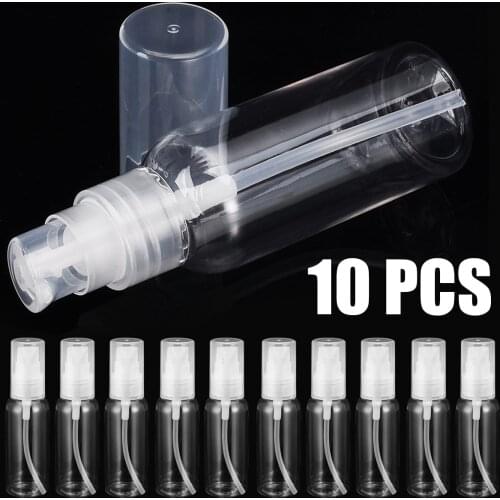 10pcs 50ml Empty Makeup Dispenser Pump Professiona Portable Container Lotion Bottle Refillable