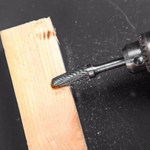 10pcs Tungsten Head Carbide Burrs Drill Bit For Rotary Tool Grinder Wood Carving Bit