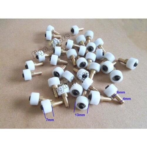 10pcs/set 40W Tube CO2 Laser Stamp Engraver 3020 3040 3050 DIY Part Kit Head Carriage Wheel Rollers