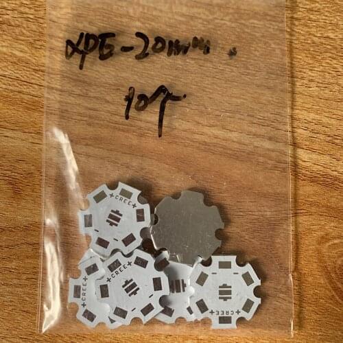 10PCS/Bag High Power LED XPE 20MM Aluminum Heatsink PCB Star