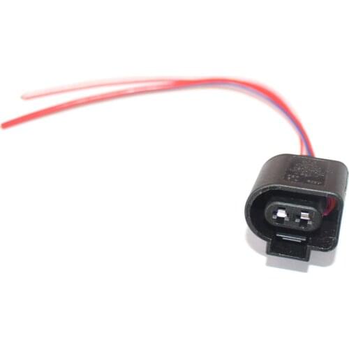 2 Pin Pigtail Plug Wiring Connector 1J0 973 722 Fit for VW Audi SKODA