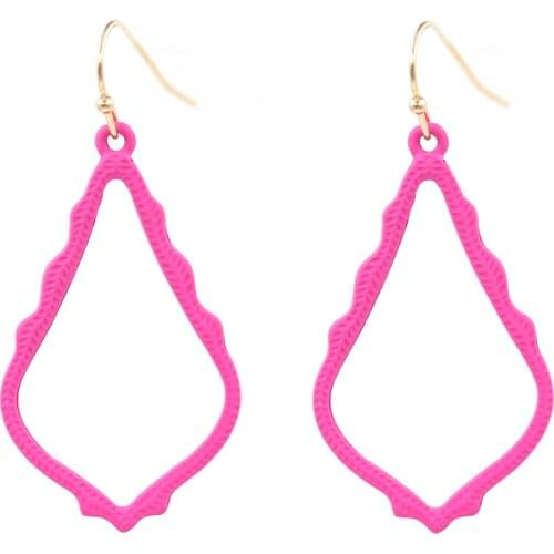 2020 Hot Selling Painted Small Water Drop Dangle Earrings Matte Teardrop Women Fashion Gift Fashion Jewelry Wholesale