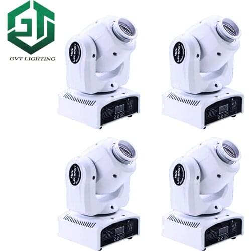 4pcs/lot white shell color LED Inno Pocket Spot Mini Moving Head Light 30W DMX dj 8 gobos effect stage lights