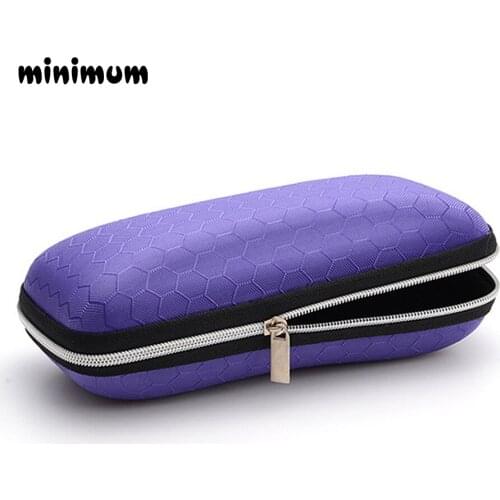 MINIMUM Anti-pressure Sunglasses Case Reading Glasses Carry Bag Hard Zipper Box Travel Pack Pouch Case in 2018