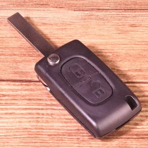 1PC 2 Button Remote Key Fob Shell Case Replacement Uncut Keyless Cover Protector Fit for Peugeot 207 307 308 407 607 SW version