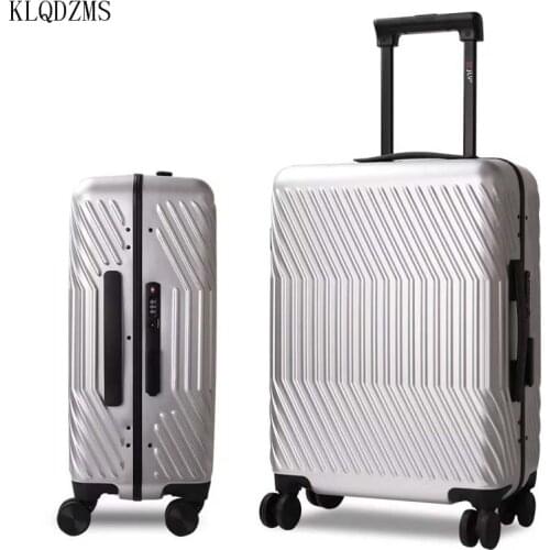 KLQDZMS 20"24inch ABS＋PC Rolling Luggage on wheels Travel suitcase for Business Cabin carry on luggage bag with wheels