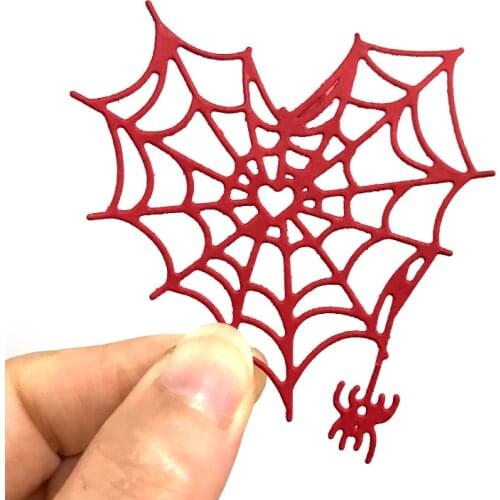 Metal Die Cuts Mold Halloween Heart Spider Web Diy Crafts Scrapbook Cards Knife Blade Cutting Dies Stencil Embossing Die