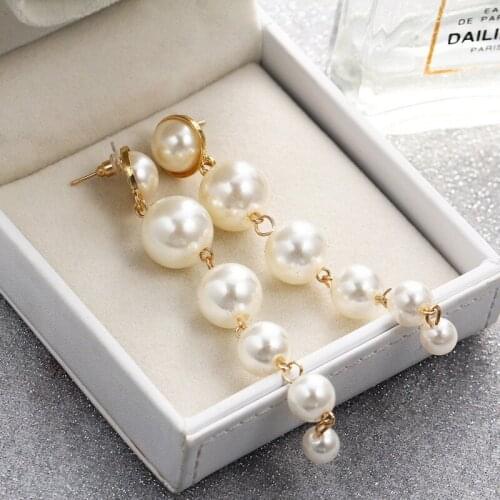 Fashion Elegant Earrings Romantic Faux Pearl Earrings for Women Wedding Party Gift Accessories