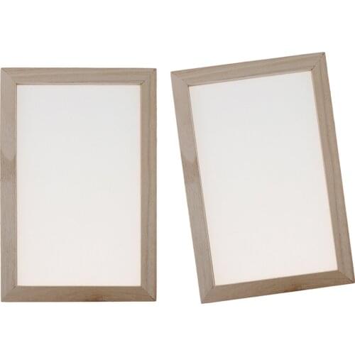 2 Pieces 20x30cm Paper Making Screen Frame, Ready Meshed and Comes with an Integral Deckle Frame