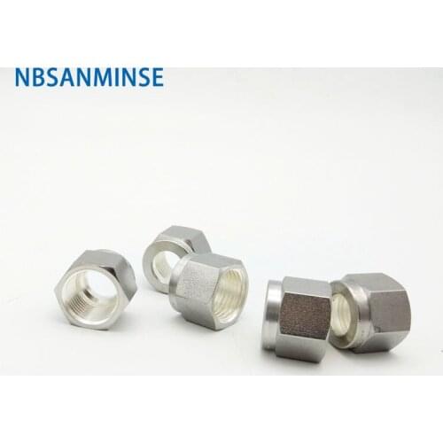 NBSANMINSE 5Pcs/Lot Nut Connector Stainless Steel 316L Hard Tube Fitting Plumbing Fitting High Quality