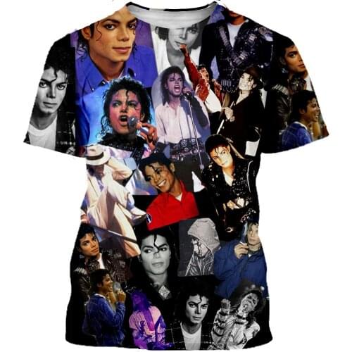 New Classical Michael Jackson T Shirt Men Women 3D Printed Fashion Tshirt Hip Hop Streetwear Casual Summer Tops Dropshipping