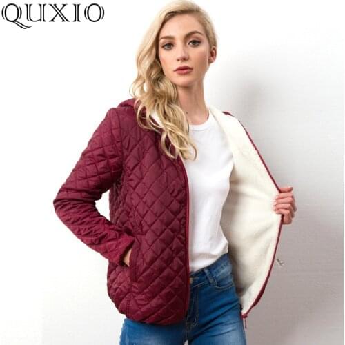 2020 Autumn Winter Warm Women Parkas Coats Hooded Womens Cotton Basic Jacket Long sleeve High Quality Light Female Loose Tops