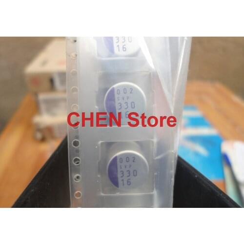 20PCS/50PCS SANYO OS-CON SVP 16V330UF 10X13MM SMD Polymer Solid Electrolytic Capacitor 330UF 16V Low ESR 16SVP330M