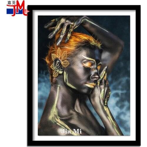 Full Square Round Drill Mosaic Diamond Painting 5D DIY Sexy Nude Blond Haired Woman Portrait Rhinestone Cross Stitch Wallpaper