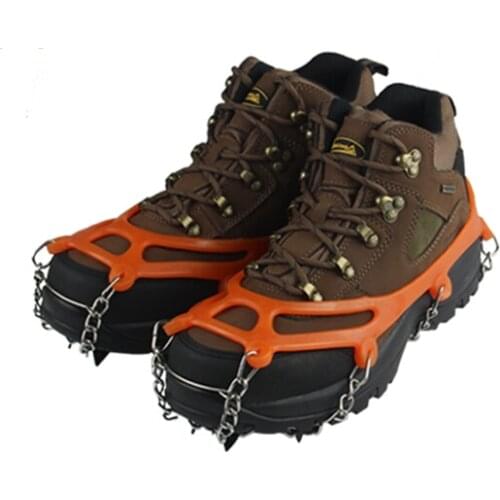 8 Teeth Claw Traction Crampon Anti-Slip Ice Cleats Boots Tread Gripper Chain Spike Sharp Outdoor Snow Walking Climb Shoes Cover