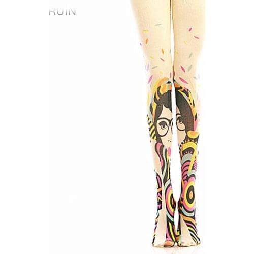 RUIN 2017 WINTER 11 WOMENS TIGHTS Classic geometric pattern pantyhose GIRL TIGHTS
