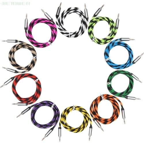 Snake Pattern 1.5M Audio Cable 3.5mm Male To Male Audio Stereo Aux Cable Cord for TV Computer MP3 for Smartphone 100pcs/lot