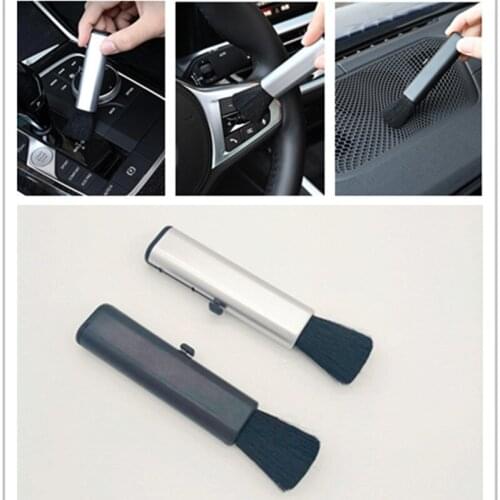 Car Air Conditioner Vent Brush Microfibre Car Grille Cleaner Auto Detailing Blinds Duster Brush Car-styling Auto Accessories