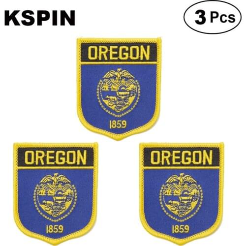 U.S.A Oregon Shiled Shape flag patches national flag patches for Cothing DIY Decoration