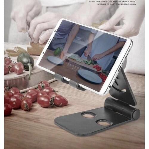 Universal Foldable Desktop Desk Stand Holder Mount Plastic for Cell Phone Tablet Pad d18