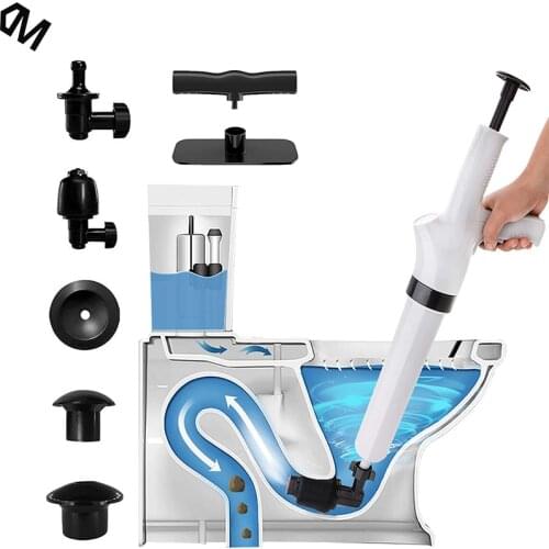 Toilet Plunger Air Power Bathroom Plunger High Pressure Drain Blaster Gun Powerful for Bathroom Toilet Floor Drain Sink Clogged