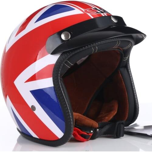 Vintage Motorcycle sun visor helmet 3/4 Open Face Helmets Casco Moto Jet Scooter Bike Helmet Retro approved Casque Motociclismo