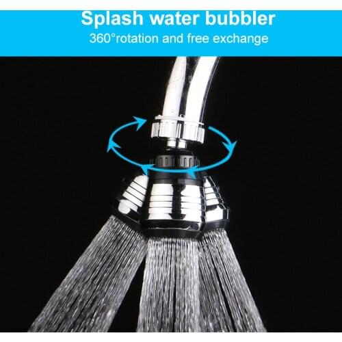 1 Pc 360 Degree Rotate Kitchen Faucet Splash Proof Flexible Adjustable Tap Device Universal Conversion Shower Faucet Accessories