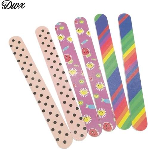 10pcs/lot pattern nail files 180/180 sandpaper nail buff for nails manicure home-use nail tools emery board