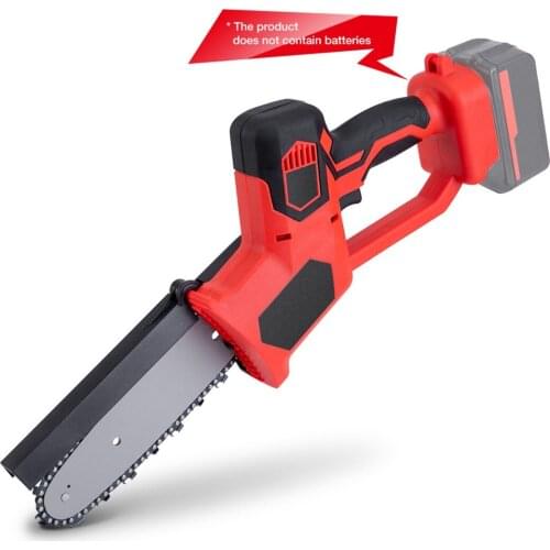 8 Inch 1200W Electric Chainsaw Wood Cutter Bracket Motor Electric Pruning Saw For 18V Battery 500r/Min Garden Logging Power Tool