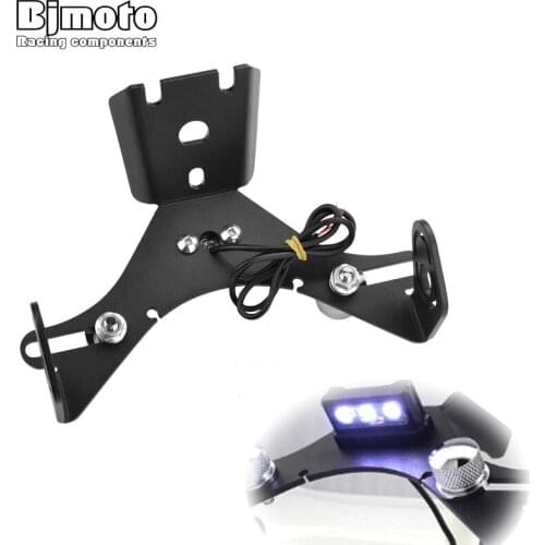 CNC Aluminum Rear License Plate Holder LED Frame Tail Light Lamp Bracket Mount For Yamaha R1 R1M 2015 2016 2017 2018 R 1 R1 M