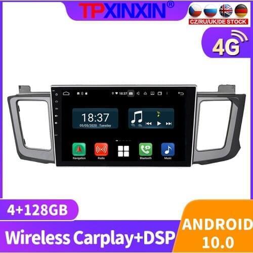 128GB Car Radio For Toyota RAV4 2012 - 2015 Multimedia Video Recorder Player Navigation GPS Accessories Android 10 Auto 2din DVD