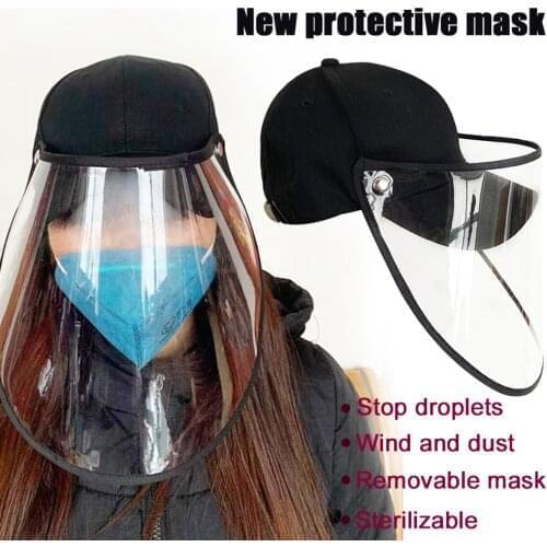 Outdoor Anti Dust and Spitting Solation Children Baseball Cap Sun Shading Detachable Antifoam Dustproof Fisherman Hat