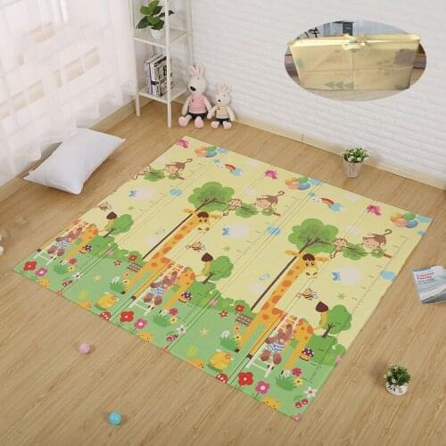 Childrens Room Carpet Foldable Baby Play Mat XPE Foam Soft Crawling Pad Waterproof 1cm Thick Kids Rug Educational Games