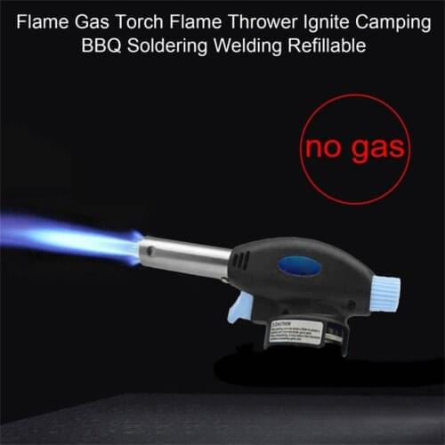 Flame Gas Torch Igniter Flamethrower Portable for Outdoor Camping BBQ Soldering Welding MC889