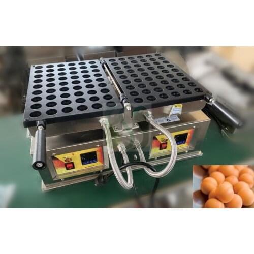Commercial 54pcs/plate Ball Shape Waffle machine Pellet Waffle Cake Maker Quail Cake Waffle cake Electric Muffin Baking machine