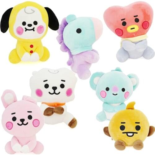 Korean Super Star Plush Toy Cartoon Animal Doll Keychain Plush Standing Children Christmas Gift Plush toy grab doll