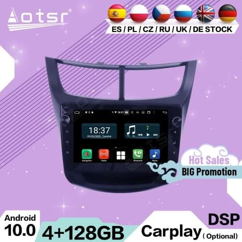 128G 2 Din Carplay Multimedia Stereo Android For Chevrolet Sail 2015 2016 2017 2018 2019 2020 GPS Video Radio Receiver Head Unit