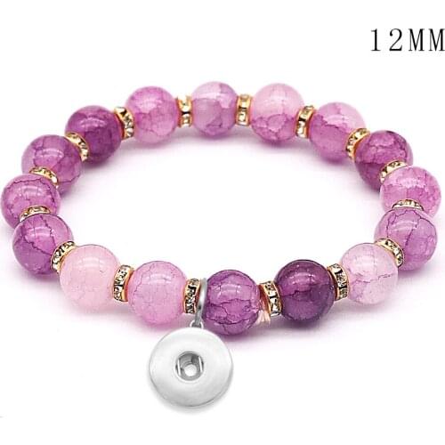 New Fashion 12mm Snap Button Bracelet DIY Jewelry KB005