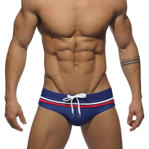 New low waist sexy swimwear 2021 mans swimming pool swim trunks patchwork color swimsuits men swim briefs bikini beach shorts