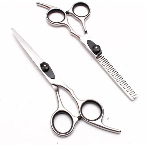6" Engrave Logo Stainless Black Screw Dog Grooming Scissors Straight Scissors Thinning Shears Pet Scissors Animal Scissors C1003