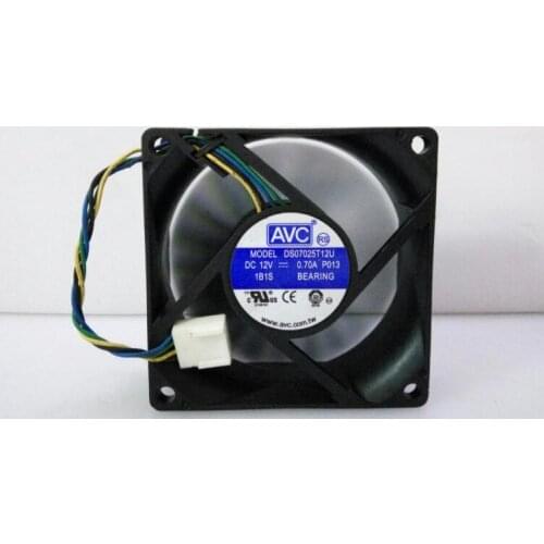 Original ds07025t12u dc12v 0.70a 70 *70* 25mm pwm temperature controlled CPU cooling fan