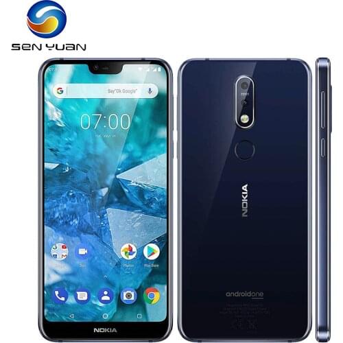 Original Nokia 7.1 Smartphone Octa-core 5.84 Inches 3GB RAM 32GB ROM 12MP LTE Fingerprint Cellphone Unlocked Nokia 7.1 phone
