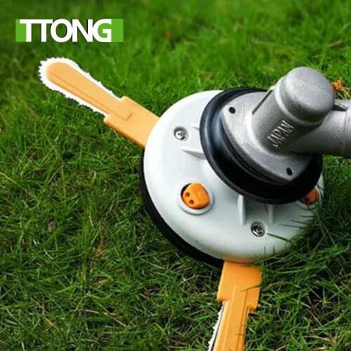 Dual use Power Grass Trimmer Head Plastic Chain Saw with nylon line cutter Easy Cutting for Brush Cutter,Auto bump feed head